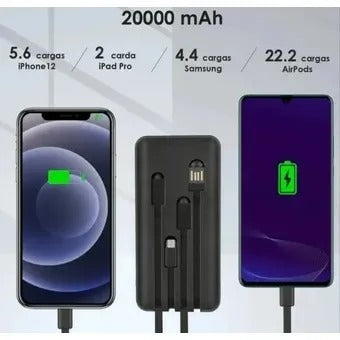 Power Bank Batería Portátil 20000 Mah Un