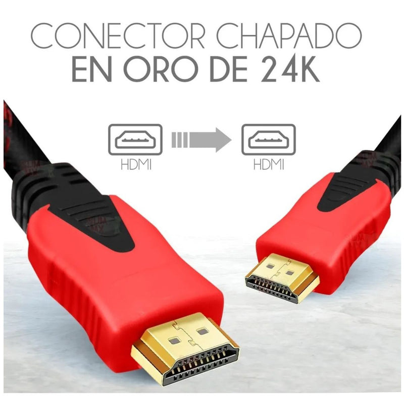 Cable Hdmi 5 Metros Doble Filtro